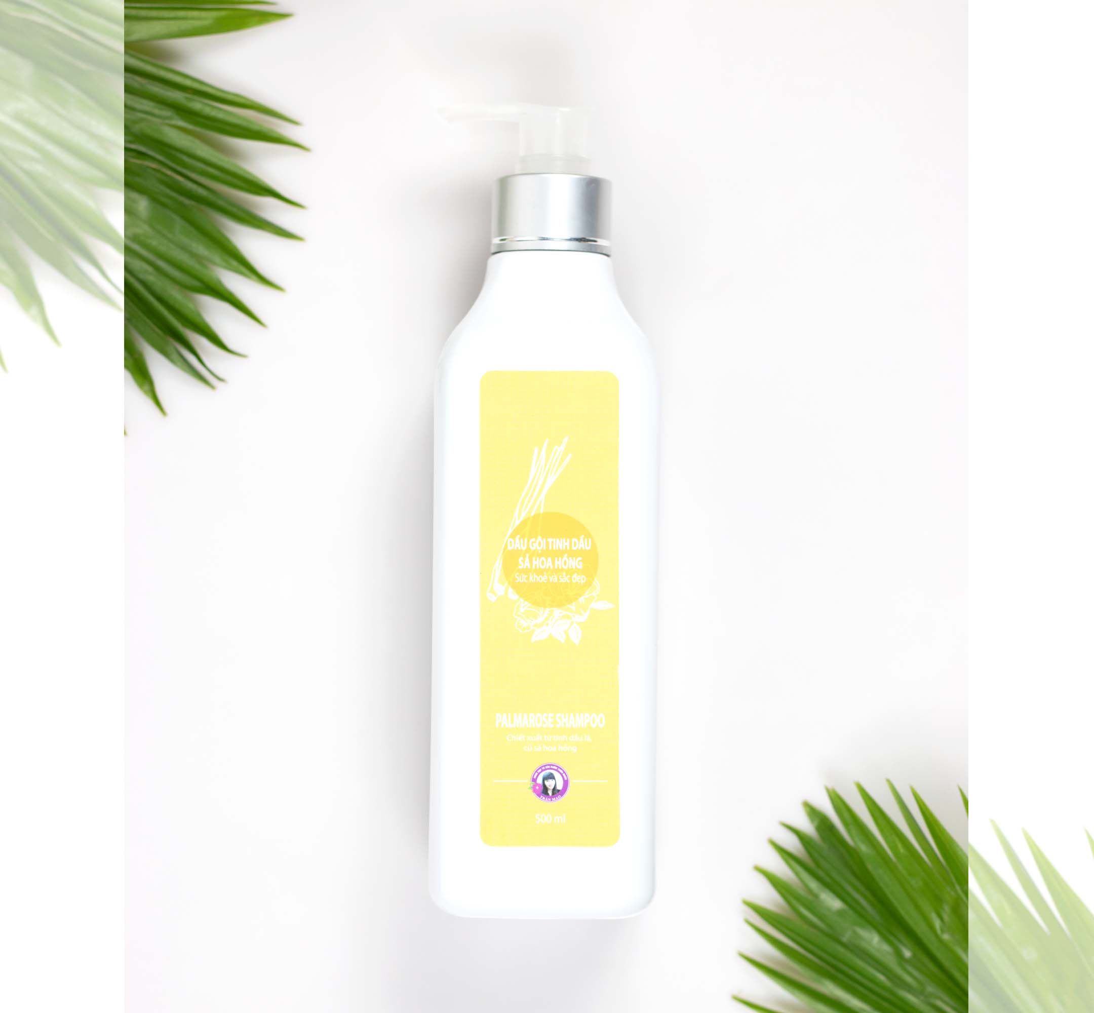 Dầu gội tinh dầu sả hoa hồng